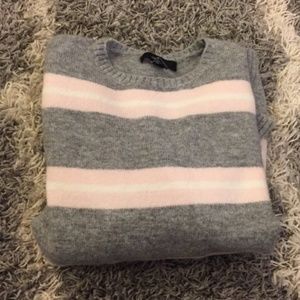 Pink & Grey Sweater